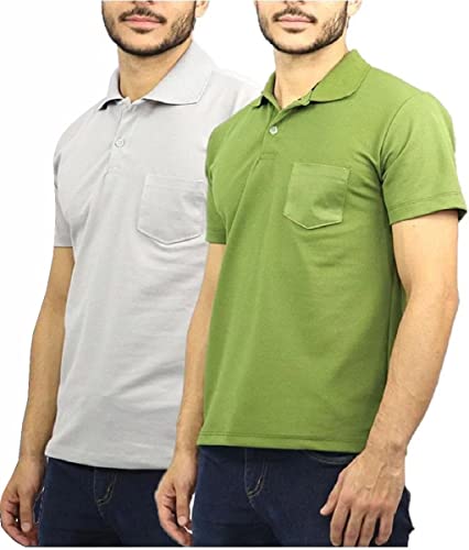 Kit 5 Gola Polo Piquet 100% Poliéster Cores Sortidas (GG)