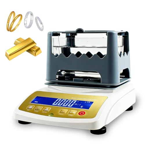 High Accuracy Precious Metal Tester - Digital Electronic Density Measurement for Gold, Silver & Platinum - Authenticity Verification Tool for Jewelers & Collectors