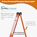 6-Foot Fiberglass Step Ladder, 250 Pound Capacity