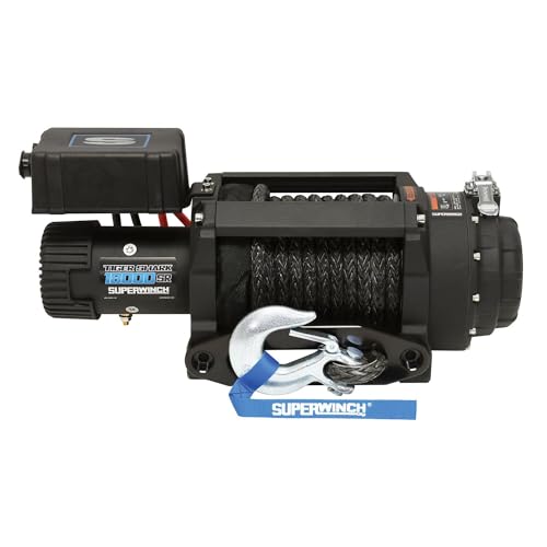 Superwinch 1518001 Tiger Shark 18000sr 12v Dc Winch 18000lb8165kg Single Line...