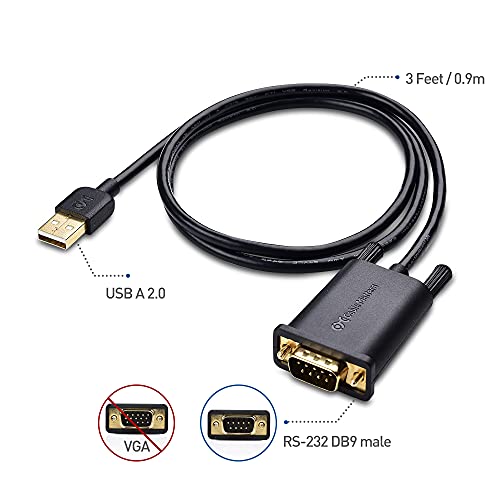 Cable Matters Usb To Serial Adapter Cable (Usb To Rs232, Usb To Db9) 3 Feet #TOP1