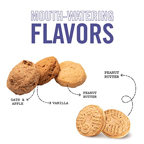 Three Dog Bakery Assort Mutt Trio Soft Baked Cookies For Dogs, Three Flavor Pack, 3 Pounds, And Puppy Butters Peanut Butter Sandwich Cookies, 11 Ounce Pack (114062) #TOP2