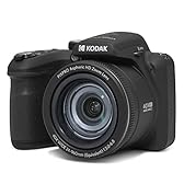 KODAK Pixpro Astro Zoom AZ405 - Fotocamera digitale bridge, Zoom X40, Grandangolo 24mm, 20 megapixel, LCD 3, Video Full HD 1080p, OIS, Batteria AA - Nero