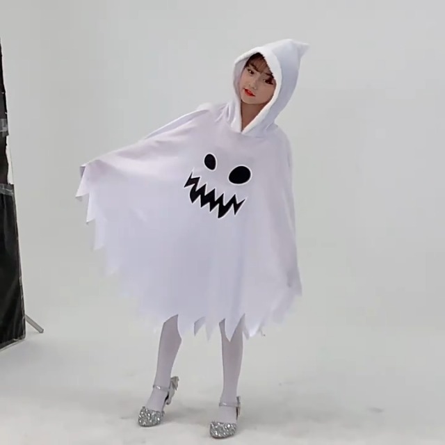 Disfraz infantil de fantasma con capa fosforescente miniatura 7