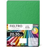 Fieltro para Manualidades, Fieltro de Colores, Suave y Flexible,