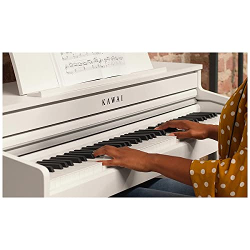 Kawai Ca49 88-Key Grand Feel Compact Digital Piano With Bench, Premium Satin White #TOP6