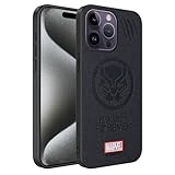 SKLNZU Case for iPhone 16 Pro max with Superhero Character for iPhone 16 Pro max Leather Case Black (Panther)