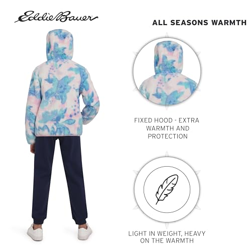 Image of Eddie Bauer Girls' Quest Plush High Pile Faux Sherpa Hooded Jacket