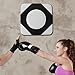 Luxshiny Wall Mounted Boxing Pad and Kickboxing Kick Pad 30x30cm Thickened Black and White Punching Training for Home Fitness and Sparring