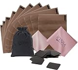 Rollander tarnish free jewelry storage bundle: silver storage bags anti tarnish jewelry bags (10), j