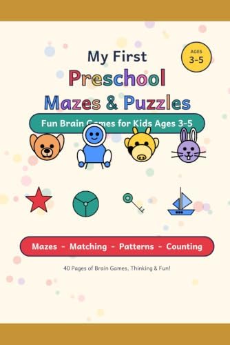 My First Preschool Mazes &amp; Puzzles: Fun Brain Games, Mazes, Matching ...