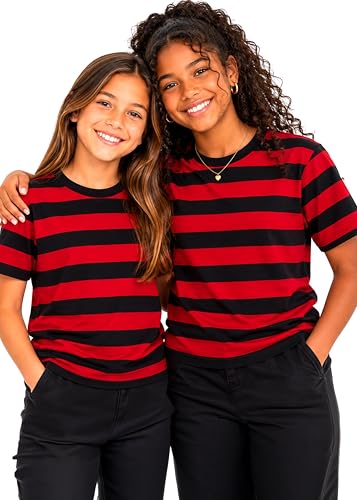 Image of Girls Long Sleeve Shirts | Soft Crew Neck Top | Short Sleeve | Long Sleeve Shirt Girls Size 2T - 16