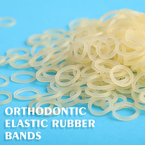 Annwah 500 Pcs Rubber Bands For Braces,Elastics For Braces Rabbit 4.5 Ounces,Heavy Rubber Traction Bands 3/16" (100 Pieces/Pack) #TOP1