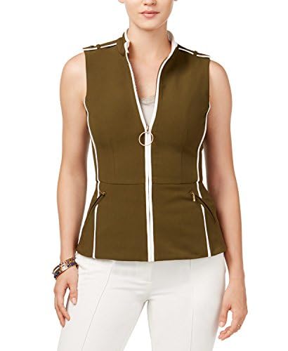 XOXO Juniors Embroidered Vest Olive XL2