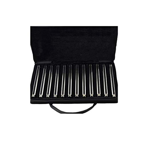 KMDSM Harmonica trémolo 24 trous et 28 trous, costume de joueur professionnel 7 et 12 tons for adultes, Ensemble-cadeau… - Les Beatles, Paul McCartney, John Lennon, RIngo Starr, George Harrison KMDSM Harmonica trémolo 24 trous et 28 trous, costume de joueur professionnel 7 et 12 tons for adultes, Ensemble-cadeau…