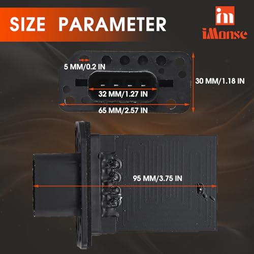 Image of HVAC Blower Motor Resistor - Compatible with Ford, Lincoln, Mercury Vehicles - Expedition, Escape, F150, F250, F350 Super Duty, Mustang, Mark LT, Mariner Replaces 3F2Z-18591-AA, YH-1715