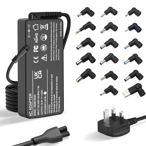 ZJWDATG 90W Universal Laptop Charger Compatible With Lenovo HP Acer Asus Dell Toshiba Sony Fujitsu Gateway Power Supply Cord with 17 Tips