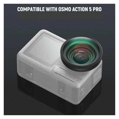 Lente FOV Boost compatible con Osmo Action 4 y 5 Pro con montaje roscado 4
