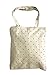 Chezi Red Heart Cotton Canvas Tote Bag Beige