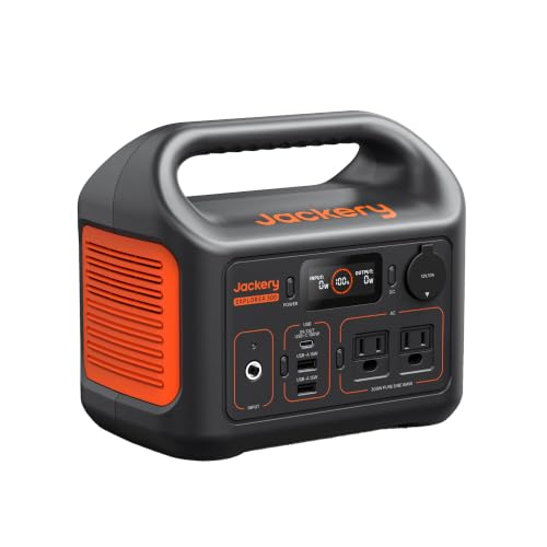 Jackery Explorer 300 Portable Power Station,292Wh | Backup LiFePO4 Battery, Solar Generator for Outdoors, Camping, Travel, Hunting, Blackout (Solar Panel Optional)