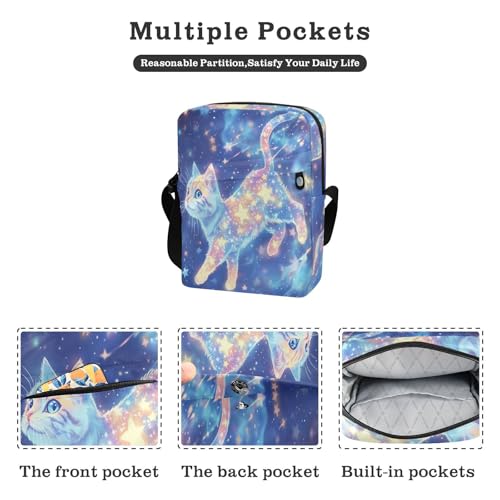 Cute American Shorthair Cat messenger bags men's shoulder bag Women's Purse Adjustable Strap for business Travel2