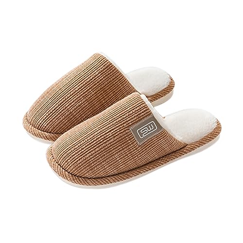Women Men Comfort House Slippers Warm Home Shoes Anti-Skid Slippers Outdoor Indoor