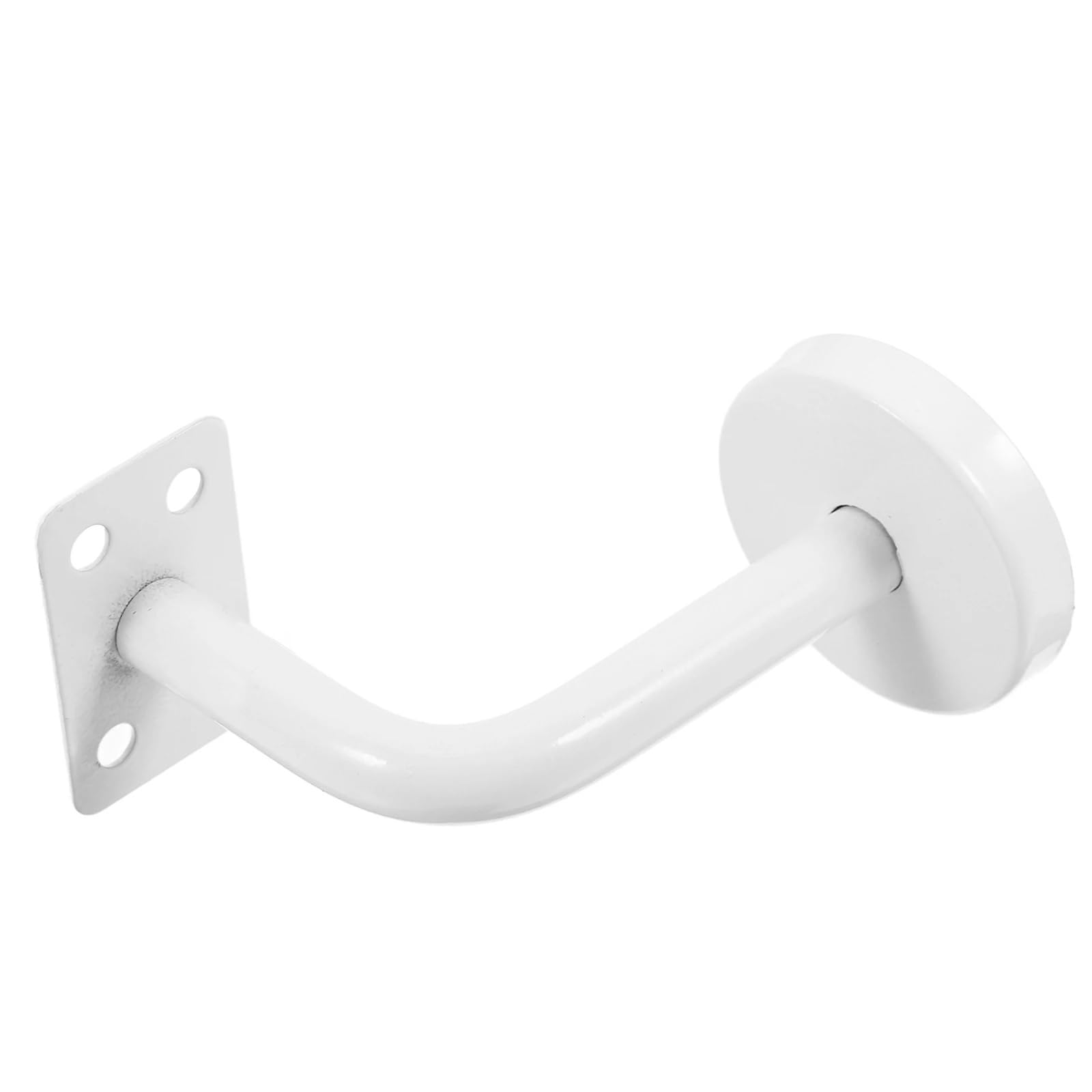 VAYEODEYU Steel Handrail Bracket White Armrest Railguard Multisize 10pcs Stair Balustrade FenceWall(9.50X7.70X5.00CM)
