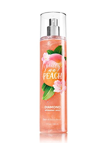 Bath and Body Works Pretty As A Peach Diamond Shimmer Mist Spray 8 Ounce