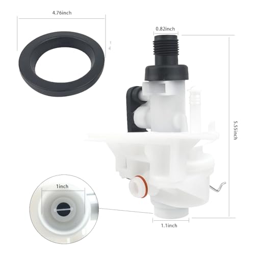 Image of 10 Pack 31705 RV Toilet Water Valve Kit, RV Toilet Parts Fit for V High and Low Models, RV Toilet Water Valve RV Toilet Valve Model for 31688, 31687, 31683, 31648, 31652, 31653, 31672