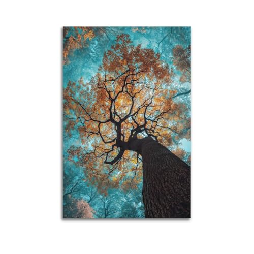 Impression sur toile forêt zen XKUGA tableau mural de qualité 50 cm