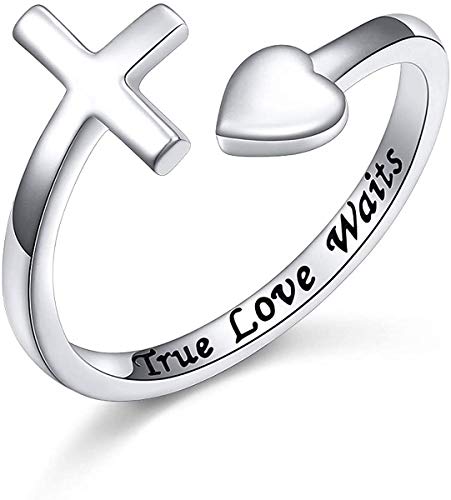 Bague personnalisable argent 925 avec croix pour un cadeau unique