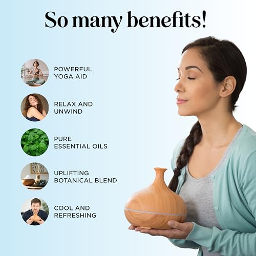 Image of Mint Essential Oil Blend for Diffuser - Refreshing Mint Oil Diffuser Essential Oils with Cooling Peppermint Spearmint Bergamot and Eucalyptus Oils - Pure Aromatherapy Oils for Diffuser
