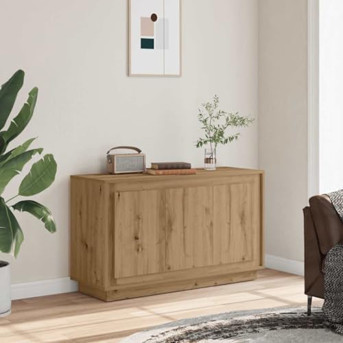 Artisan - Aparador de roble de 102 x 35 x 55 cm, elegante mueble para sala de estar, versátil almacenamiento compuesto de madera para cocina y comedor, solución moderna de muebles