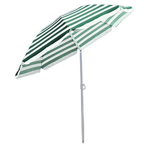 Green Bay 1.8M Green-White Stripes Beach Umbrella Cover
