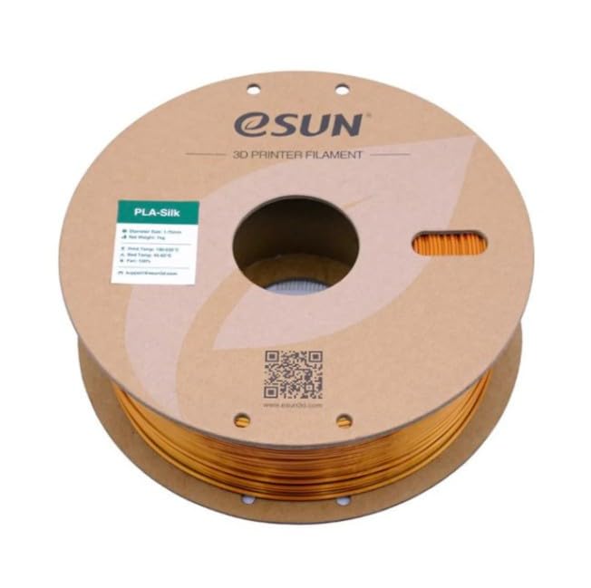 Image of eSUN 1.75mm Silk PLA 3D Printing Filament Copper, Net Weight-1Kg