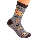 Moonlight Makers Funny and Crazy Socks with Sayings - Call Me Old Fashioned - Novelty Gifts for Men and Women, Cute Socks for Women, Mens Crew Socks, Unisex Adult Graphic Socks