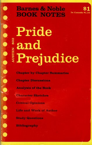 Jane Austen: Pride and prejudice, (Barnes & Nob... B0007EFQVC Book Cover