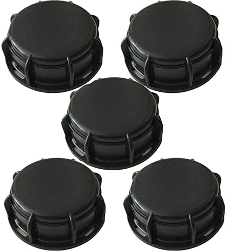 Boxonly 5PCS IBC Water Tank Adapter End Cap Tank Cap S60x6 60mm Dust Cap Coarse Thread Standard Seal Leakproof Cover