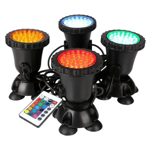 GreenSun Luci Sommergibile 8W RGB 36 Leds