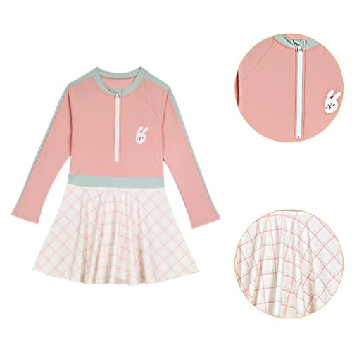 Girls Long Sleeve Swimsuit Sun Protection UV Swimwear 170 for Pool Beach Holiday2
