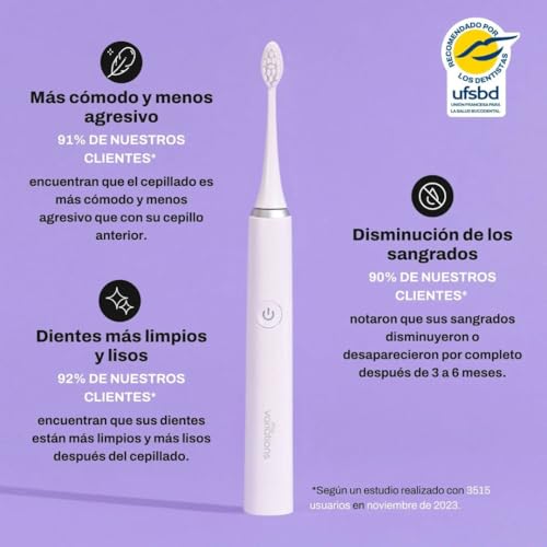 Cepillo de dientes eléctrico sónico My Variations blanco con cinco modos y carga USB-C 2