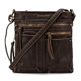 Montana West Crossbody Bags for Women Shoulder Purse and handbags Medium Multi Pocket Travel Bag,MWC-252BR