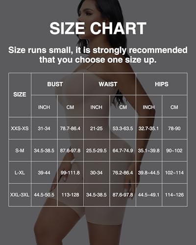 SHAPSHE Body modelador sem alças para mulheres, levanta bumbum, modelador corporal, controle de barr
