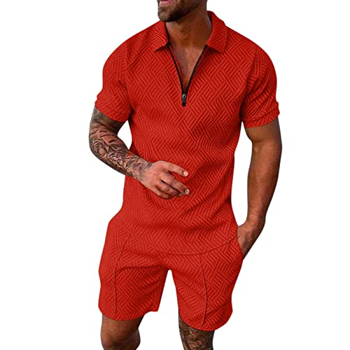 Ensemble décontracté homme avec short à cordon de serrage et poches