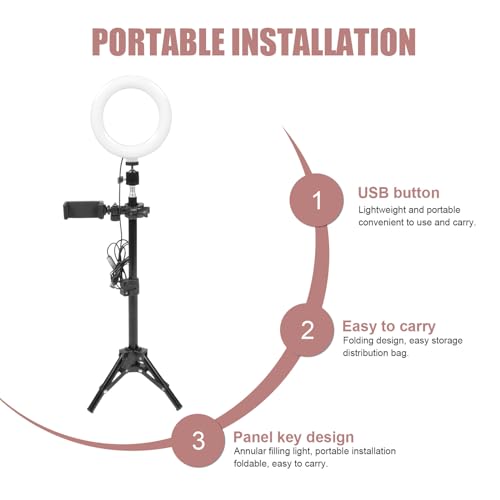 Lampe D'Appoint LED 50 CM GARVALON Éclairage Réglable Pliable avec Support - 4