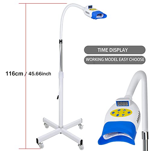 Image of 3 Colors Teeth Whitening Machine LED Light, Mobile 36W Dental Teeth Whitening Lamp Bleaching, Blue /Red /Purple Tooth Whitener Cold Light with Remote Control - 110V