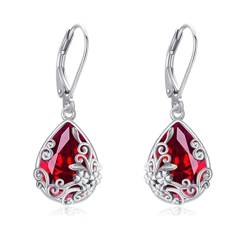Cadeau d'anniversaire : boucles d'oreilles YAFEINI pierre de naissance