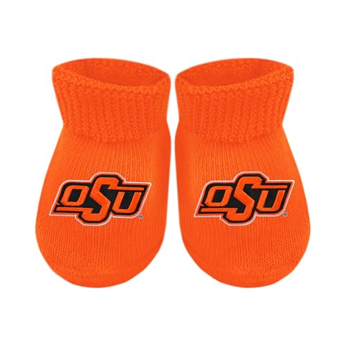 Baby Bootie Sock - Oklahoma State Cowboys - Orange - Newborn - 6 Mos