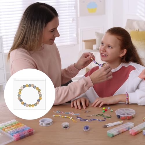 QUARKZMAN 10 Stück PVC Schmuckbeutel, 15 x 15 cm Selbstversiegelnde Schmucktaschen Klarer Reißverschlussbeutel Transparenter Plastikverschlussbeutel Für Halskette Ring Ohrring Armband