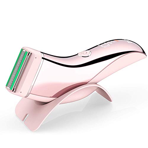 Brori Electric Razor for Women - Lady Shaver Womens Bikini Trimmer for Legs Underarms Public Hair Wet and Dry Rechargeable Waterproof with LCD Screen Aloe Lubricating Strips, Sold Out